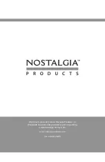 Предварительный просмотр 1 страницы Nostalgia Electrics NBBE4BL Manual