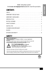 Preview for 4 page of Nostalgia Electrics NCLHDRTO8AQ Instructions And Recipes Manual