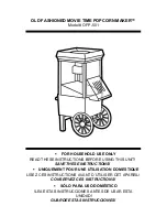 Preview for 1 page of Nostalgia Electrics OFP-501 Instructions Manual