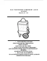 Preview for 1 page of Nostalgia Electrics OLD FASHIONED LEMONADE JUICE STAND LJS-502 Instructions Manual