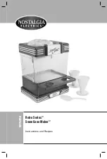 Preview for 2 page of Nostalgia Electrics Retro Snow Cone Maker RSM602 Instructions And Recipes Manual