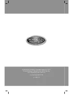 Nostalgia Electrics RRF300SDDRED Instruction Manual preview