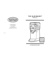 Nostalgia Electrics SLUSHEASE HSM-245 User Manual preview