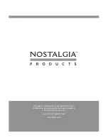 Preview for 1 page of Nostalgia BSET100BC Instruction Manual