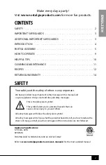 Preview for 4 page of Nostalgia CCP610 Instructions And Recipes Manual