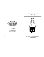 Nostalgia CFF-600 Instructions Manual preview