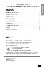 Preview for 4 page of Nostalgia CFF986 Series Instructions And Recipes Manual