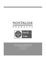 Nostalgia Coca-Cola Automatic Ice Cube Maker Instructions And Recipes Manual предпросмотр