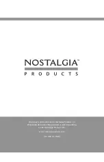 Nostalgia EQM200 Instructions And Recipes Manual preview