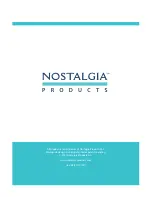 Предварительный просмотр 1 страницы Nostalgia FDM1 Instruction Manual