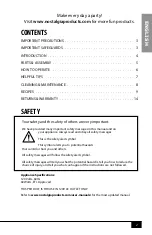 Preview for 4 page of Nostalgia GICM400BDBLUE Instructions And Recipes Manual