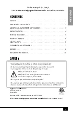 Preview for 4 page of Nostalgia HAP8 Series Instructions And Recipes Manual