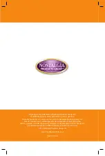 Nostalgia Mix 'N Twist MTC100 Instructions And Recipes Manual preview