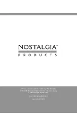 Nostalgia MyMini MOD5BL Instructions And Recipes Manual preview