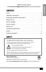 Preview for 4 page of Nostalgia OFP501 Instructions And Recipes Manual