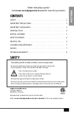 Preview for 4 page of Nostalgia RHD800 Series Instructions And Recipes Manual