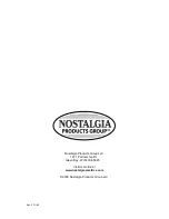 Preview for 8 page of Nostalgia RHP-Series Instructions Manual