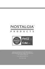 Nostalgia RHP310COKE Instructions And Recipes Manual preview