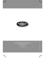 Preview for 1 page of Nostalgia SPP500 SERIES Instructions And Recipes Manual