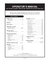 Preview for 3 page of Nothern Lights M38CR2 Operator'S Manual