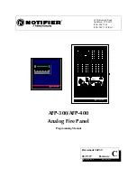 Notifier AFP-300 Programming Manual предпросмотр