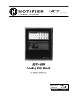 Notifier AFP-400 Installation Manual предпросмотр