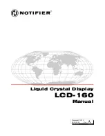 Предварительный просмотр 1 страницы Notifier LCD-160 Manual