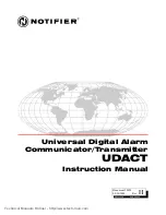 Предварительный просмотр 1 страницы Notifier UDACT Instruction Manual