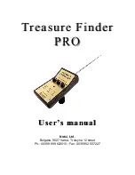 Preview for 1 page of Notsi DeltaPulse Treasure Finder PRO User Manual