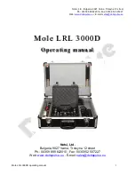 Notsi Mole LRL 3000D Operating Manual preview