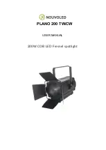 NOUVOLED PLANO 200 TW/CW User Manual preview
