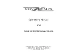 Preview for 1 page of NOVA PUMPS Nova NP Petrol Operations Manual And Seal Kit Replacement Manual