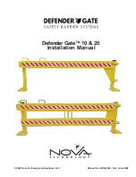 Preview for 1 page of Nova Technology International, LLC Defender Gate 10 Installation Manual