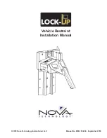 Nova Technology International, LLC Lock-Up Installation Manual предпросмотр