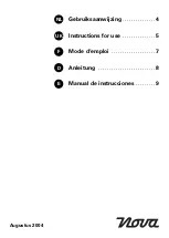 Preview for 3 page of Nova NOVACHEF MI-125 Instructions For Use Manual