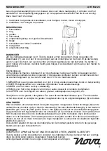 Preview for 4 page of Nova NOVACHEF MI-125 Instructions For Use Manual