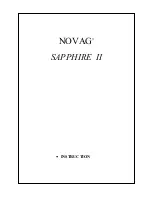 Novag sapphire II Instruction Manual preview