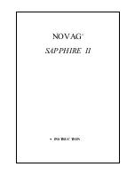 Novag sapphire II Instruction Manual предпросмотр