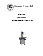 Preview for 1 page of Novakon Systems NM-200 Pro Series Operator'S Manual