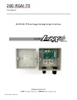 Novalynx 260-RGAI-70 User Manual preview