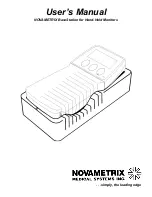 Preview for 1 page of Novametrix Medical Systems 6998-00 User Manual