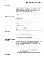 Preview for 3 page of Novar ETM-2040 Installation Instructions Manual