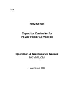 Novar NOVAR 300 Operation & Maintenance Manual предпросмотр