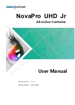 NovaStar NovaPro UHD Jr User Manual preview