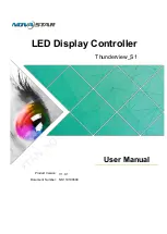 Preview for 1 page of NovaStar Thunderview S1 User Manual