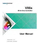 NovaStar VX6s User Manual preview