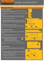 Preview for 2 page of Novasub SCC-2VL-DVR G3 Quick Start