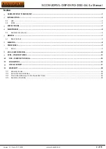 Preview for 2 page of Novasub SCCW-2DRVL-DSP-DVR3-DDG-G4.0 Series Manual