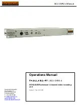 Предварительный просмотр 1 страницы Novasub SCU-DVR3-4 Operation Manual