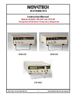 Novatech Instruments 2960AR Instruction Manual предпросмотр